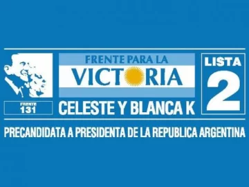 Néstor junto a Eva y Perón, en las boletas del FpV Néstor junto a Eva y Perón, en las boletas del FpV