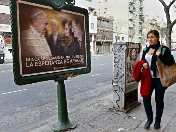 La foto del Papa en la campaña K La foto del Papa en la campaña K
