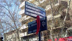 Movida artística: “cambian” el nombre de calle General Acha Movida artística: “cambian” el nombre de calle General Acha