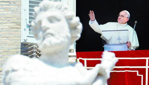 El Papa volvió a pedir por la paz El Papa volvió a pedir por la paz