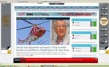 El accidente de Gioja fue noticia de cabeza en los medios del país El accidente de Gioja fue noticia de cabeza en los medios del país