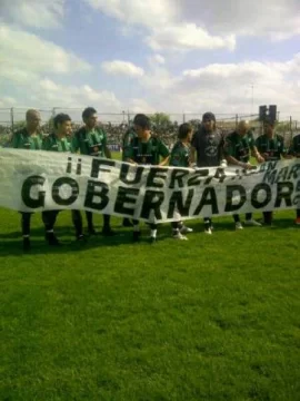 Los jugadores de San Martín no se olvidaron de Gioja Los jugadores de San Martín no se olvidaron de Gioja