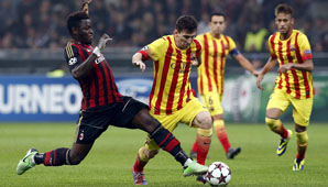 El Barcelona rescató un punto en Milán gracias a un gol de Messi El Barcelona rescató un punto en Milán gracias a un gol de Messi