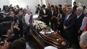 Los restos de Juan Carlos Calabró recibieron el último adiós Los restos de Juan Carlos Calabró recibieron el último adiós