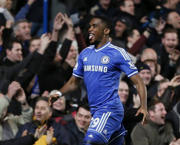 Festival de tres gritos para Eto’o Festival de tres gritos para Eto’o