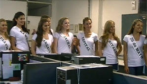 Las candidatas a Reina del Sol pasaron el día en una mina Las candidatas a Reina del Sol pasaron el día en una mina