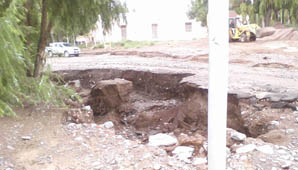 En Calingasta también hubo crecidas y casas afectadas En Calingasta también hubo crecidas y casas afectadas