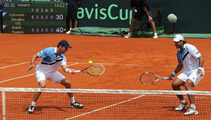 La pareja argentina busca la ventaja ante Italia La pareja argentina busca la ventaja ante Italia