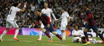Messi marcó tres goles en el triunfo sobre el Real Madrid y el Barcelona sigue con vida en la Liga Messi marcó tres goles en el triunfo sobre el Real Madrid y el Barcelona sigue con vida en la Liga