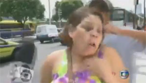 Le hacían una nota por inseguridad y la asaltaron Le hacían una nota por inseguridad y la asaltaron