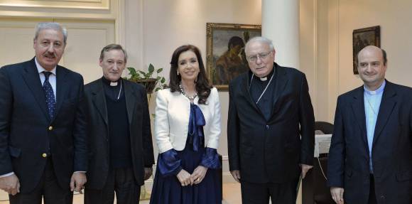 Silencio de radio en la reunión CFK-obispos Silencio de radio en la reunión CFK-obispos