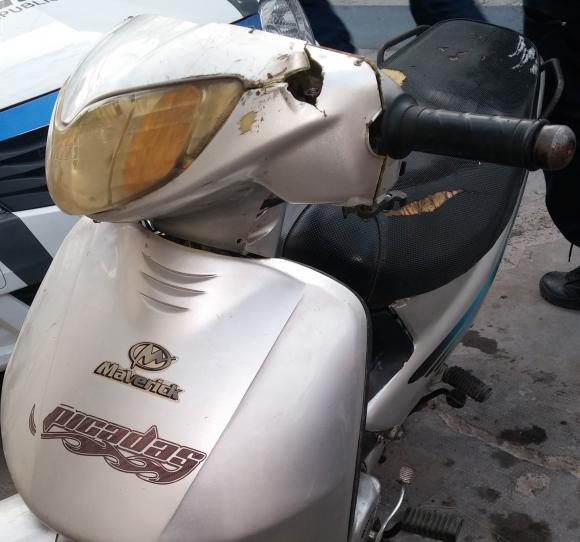 Cae un ladrón de moto Cae un ladrón de moto