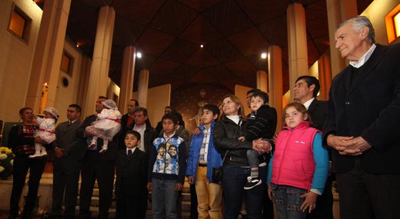 El bautismo presidencial, con un récord de ahijados El bautismo presidencial, con un récord de ahijados