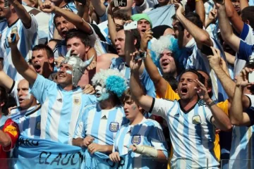 Los hinchas argentinos vivieron una gran fiesta Los hinchas argentinos vivieron una gran fiesta