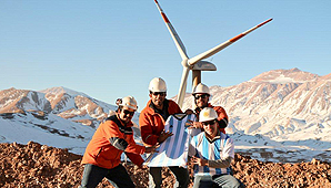 Aguante a la celeste y blanca a 4.300 metros de altura Aguante a la celeste y blanca a 4.300 metros de altura