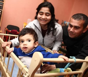 Un bebé tiene un problema craneal y conmovió a los profes de Rawson Un bebé tiene un problema craneal y conmovió a los profes de Rawson