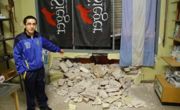 Una máquina chocó contra veterinaria Una máquina chocó contra veterinaria