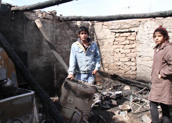 Una humilde familia sin nada por el fuego Una humilde familia sin nada por el fuego