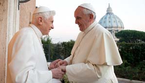 Francisco y Benedicto, en una misa que será histórica Francisco y Benedicto, en una misa que será histórica