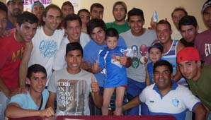 El ”Nueve” visitó a Ismael, su hincha número uno El ”Nueve” visitó a Ismael, su hincha número uno