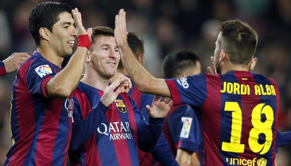 Messi cerró el año festejando Messi cerró el año festejando