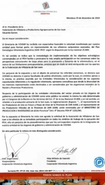 Polémica por el ingreso de viñateros a la Coviar Polémica por el ingreso de viñateros a la Coviar