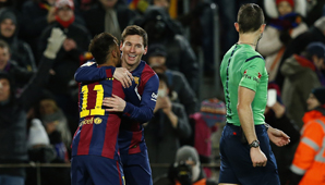 Un golazo de Messi le dio el triunfo al Barcelona, que sigue prendido Un golazo de Messi le dio el triunfo al Barcelona, que sigue prendido