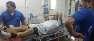 Bueno, fracturado y en el hospital Bueno, fracturado y en el hospital