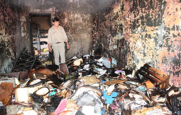 Un incendio en una bodega dejó grandes pérdidas Un incendio en una bodega dejó grandes pérdidas