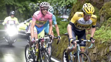 Contador dio el golpe Contador dio el golpe