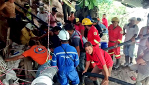 Por un temporal, hay unas 15 personas atrapadas en una mina de Colombia Por un temporal, hay unas 15 personas atrapadas en una mina de Colombia