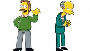Flanders y Burns, en jaque Flanders y Burns, en jaque
