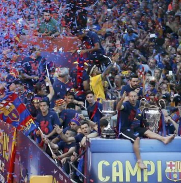 El Barça tuvo su fiesta El Barça tuvo su fiesta