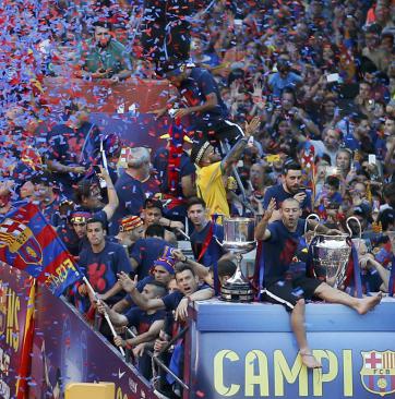 El Barça tuvo su fiesta El Barça tuvo su fiesta
