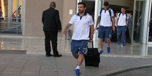 La Selección Argentina se despidió de San Juan y ya está en Chile La Selección Argentina se despidió de San Juan y ya está en Chile