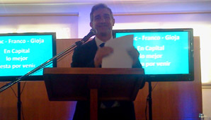 Franco Aranda presentó su web Franco Aranda presentó su web