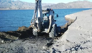 Inician obras en una rampa provisoria para el ingreso al dique Cuesta del Viento Inician obras en una rampa provisoria para el ingreso al dique Cuesta del Viento