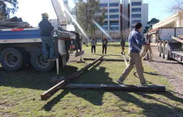Volvieron los rieles a la ex estación Volvieron los rieles a la ex estación