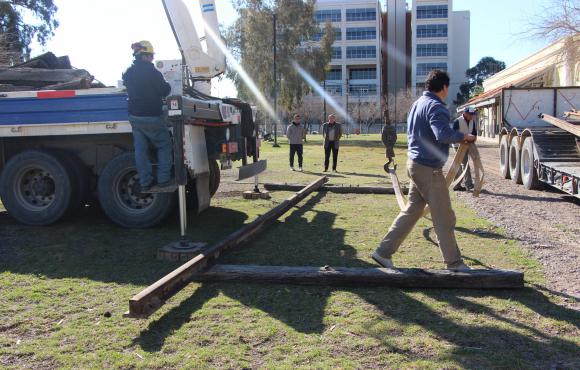 Volvieron los rieles a la ex estación Volvieron los rieles a la ex estación
