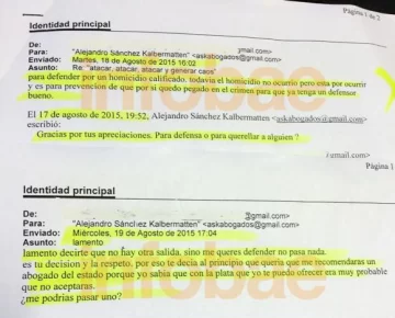Los mails que anticipaban el crimen del country Los mails que anticipaban el crimen del country