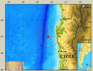 Chile volvió a temblar, causando susto en San Juan Chile volvió a temblar, causando susto en San Juan