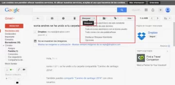 Gmail sumó una función para bloquear remitentes Gmail sumó una función para bloquear remitentes