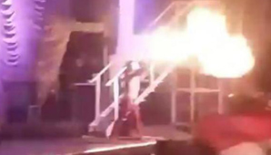 Pity Álvarez fue detenido por tomar combustible y lanzar llamas Pity Álvarez fue detenido por tomar combustible y lanzar llamas