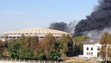 Se prendió fuego el estadio inaugural del Mundial de Rusia Se prendió fuego el estadio inaugural del Mundial de Rusia