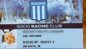 Otro fanático de Racing le puso un nombre bien “académico” a su hijo Otro fanático de Racing le puso un nombre bien “académico” a su hijo