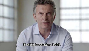 Mauricio Macri y un spot para los que votaron a Scioli Mauricio Macri y un spot para los que votaron a Scioli