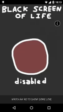 Una app, llamada Black Screen of life Una app, llamada Black Screen of life