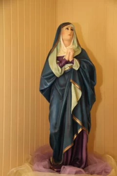 La virgen que viajó en 3 aviones para poder llegar a la provincia La virgen que viajó en 3 aviones para poder llegar a la provincia