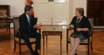 Bachelet ratificó ante Uñac el respaldo total al túnel Bachelet ratificó ante Uñac el respaldo total al túnel