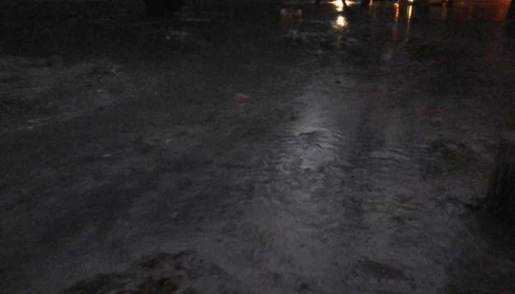 Por el desborde de un canal, se inundó el Jardín de los Poetas Por el desborde de un canal, se inundó el Jardín de los Poetas